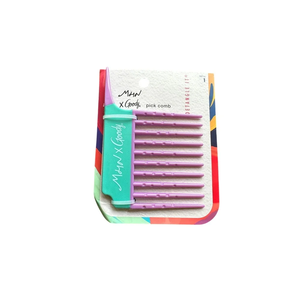 Morgan Harper Nichols x Goody Pick Comb Teal Purple Detangle It 18714 NEW